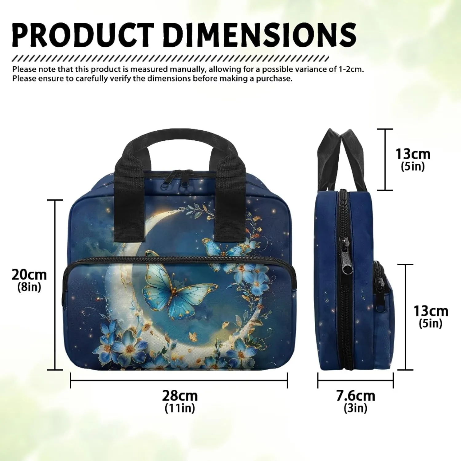 Womens Mens Bible Cover Inspirational Bible Carrying Case with Handle Zipper Church Organizer Bag for School