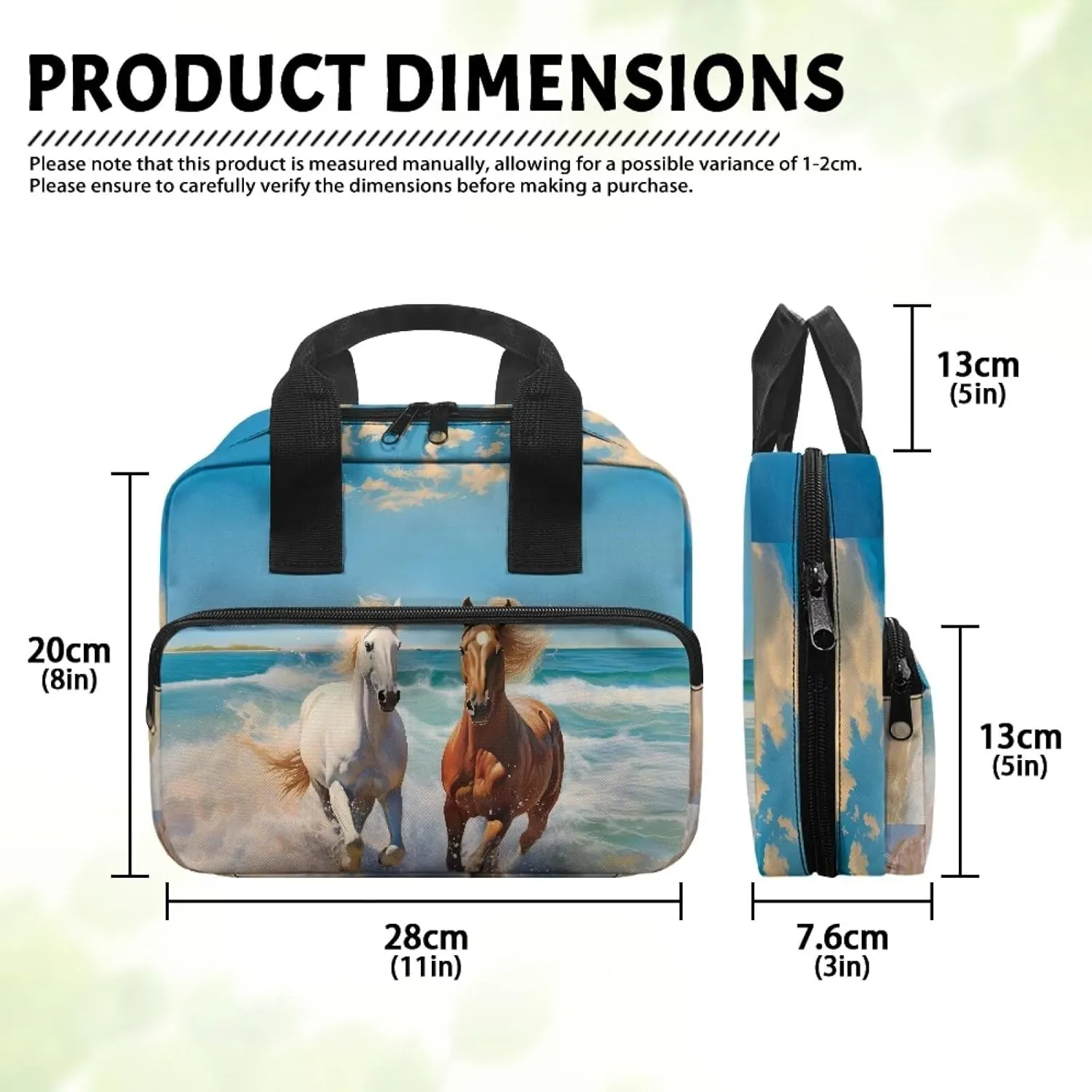 Womens Mens Bible Cover Inspirational Bible Carrying Case with Handle Zipper Church Organizer Bag for School