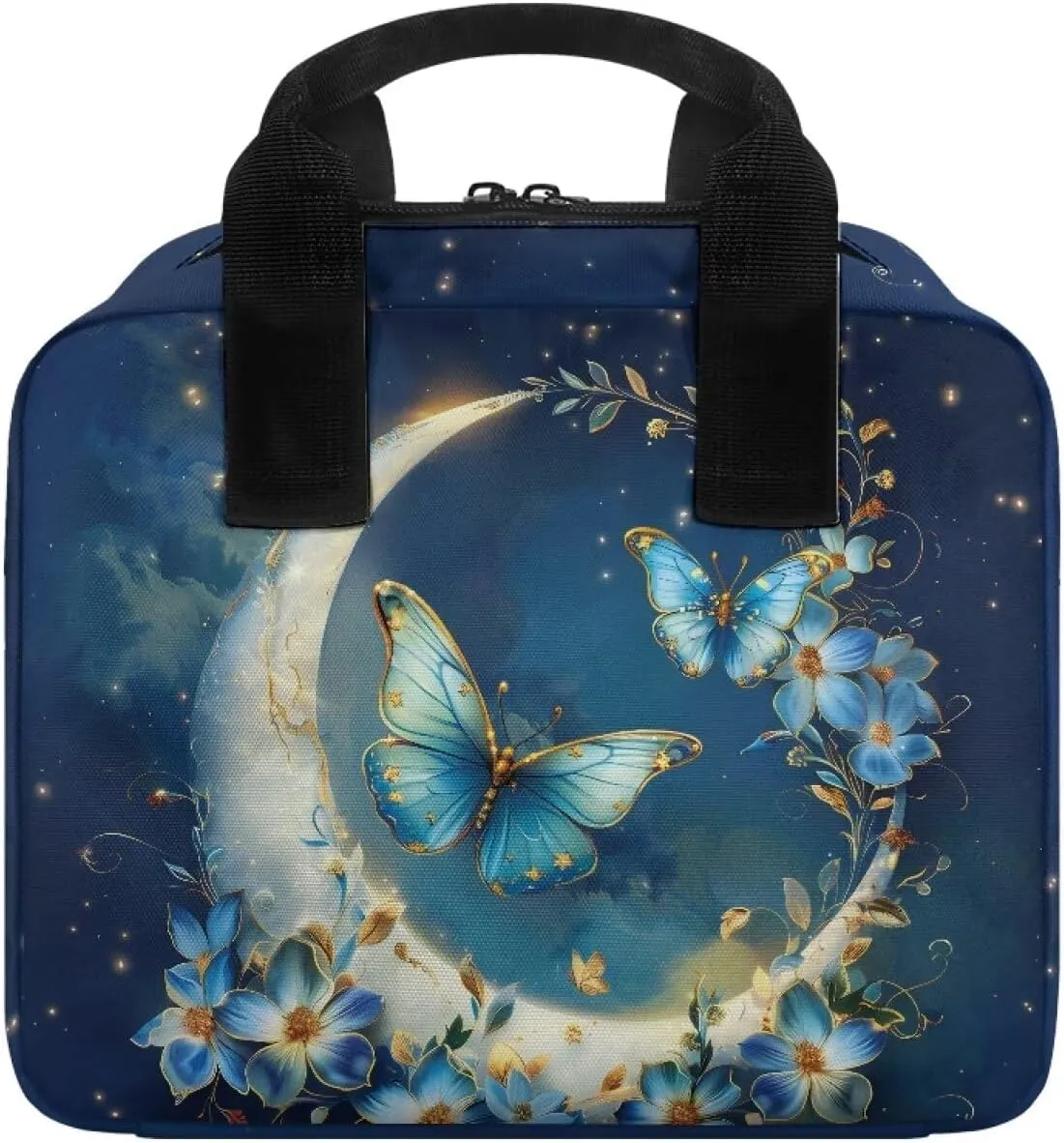 Womens Mens Bible Cover Inspirational Bible Carrying Case with Handle Zipper Church Organizer Bag for School