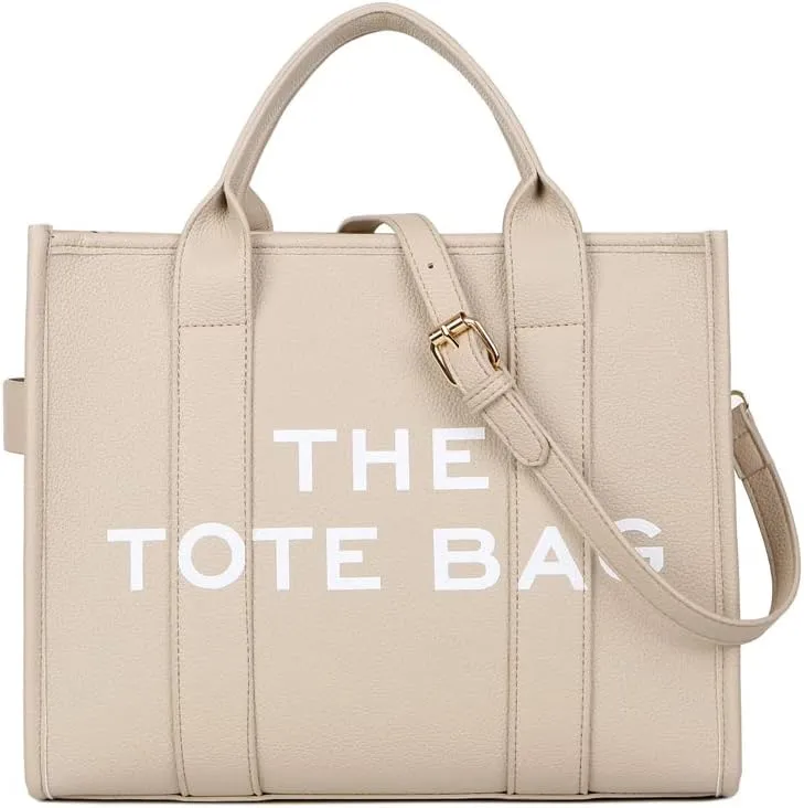 Women's Shoulder Bag, Crossbody Bag, Simple Leisure Large Capacity Shandbag, Solid Color Pu Alphabet Trent Tote Bag