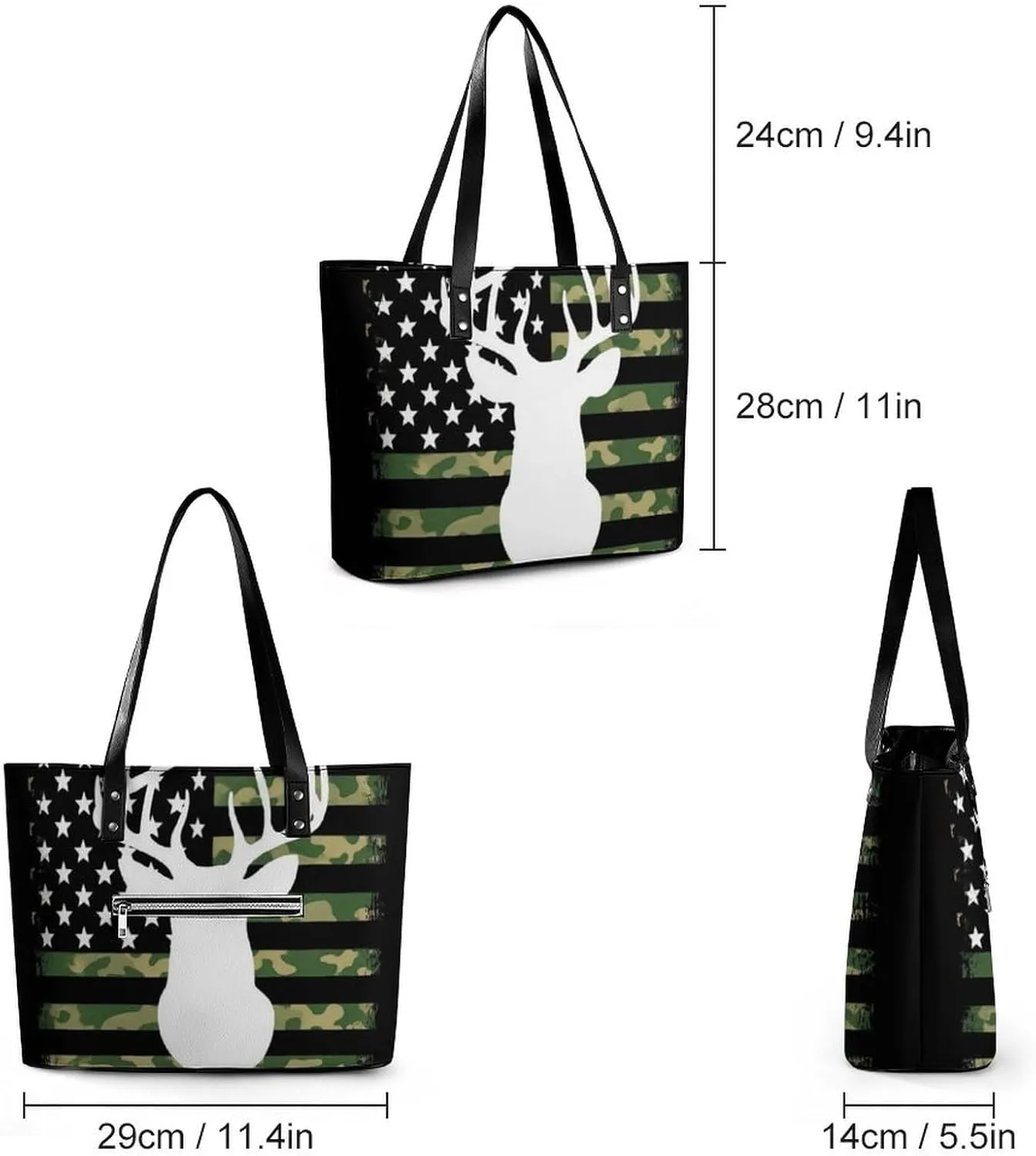 Women's Stylish Crossbody Bag PU Leather Shoulder Purse With Adjustable Strap