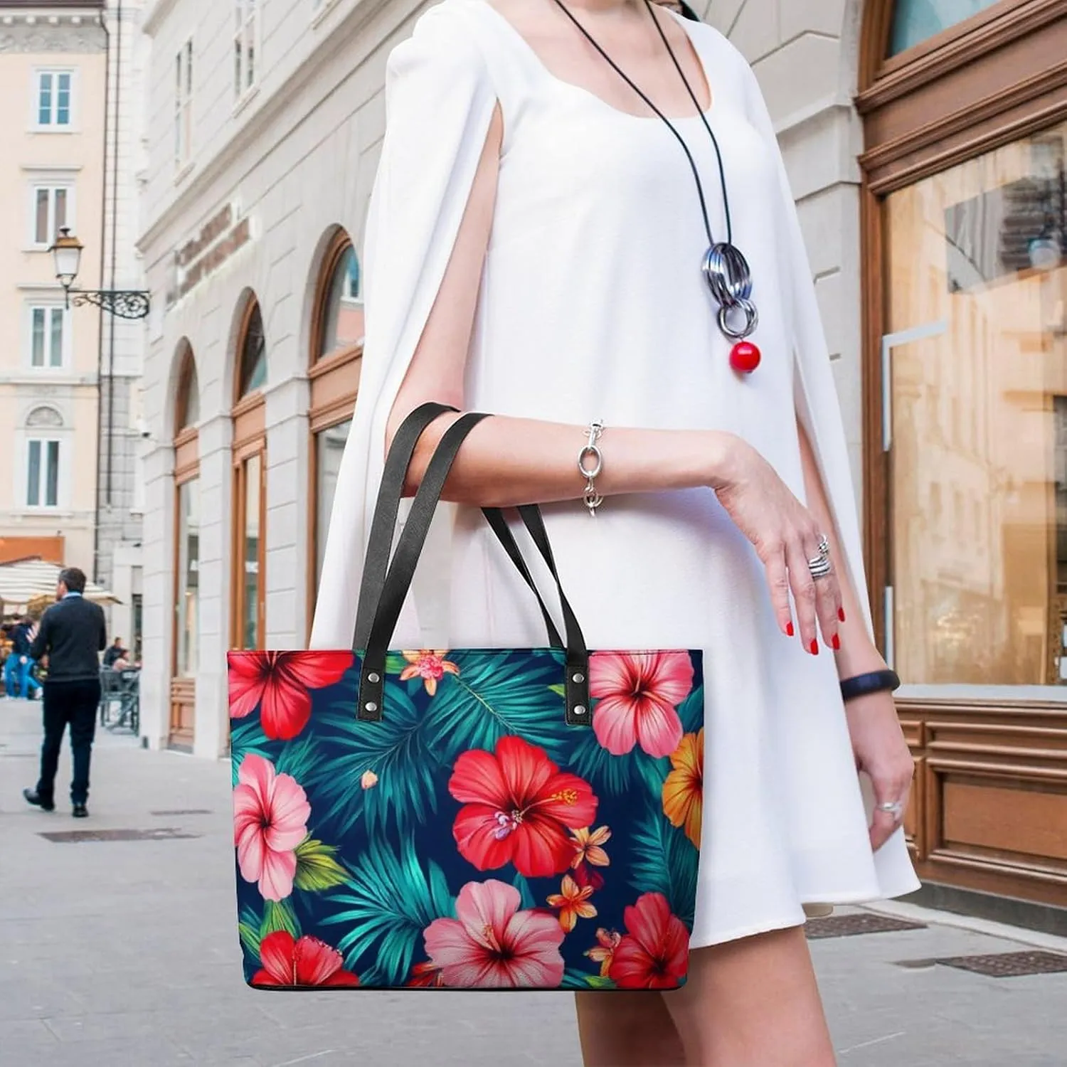 Women's Stylish Crossbody Bag PU Leather Shoulder Purse With Adjustable Strap