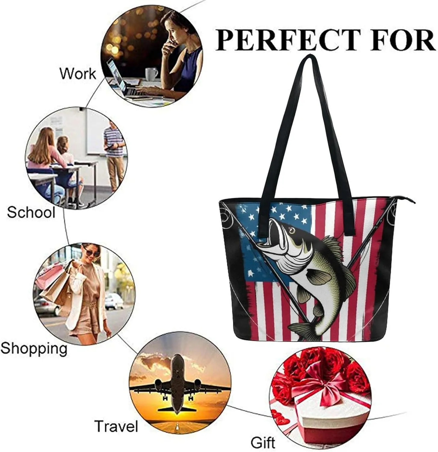 Women's Stylish Crossbody Bag PU Leather Shoulder Purse With Adjustable Strap