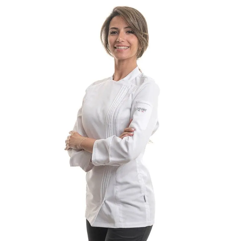 Women's Titanium White Chef's Coat - LAFONT