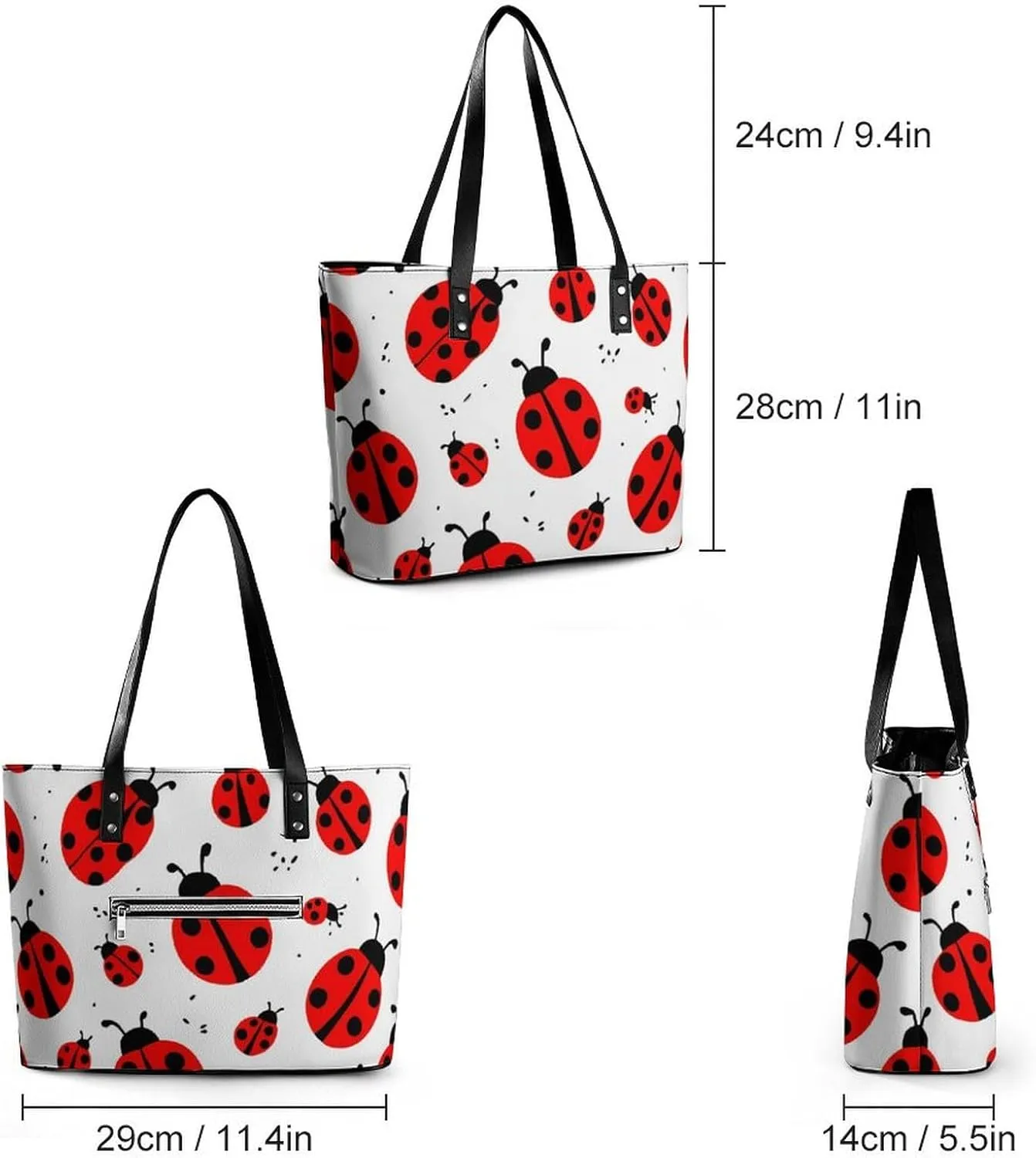 Women's Versatile Bucket Bag Soft PU Leather Trendy Shoulder Purse