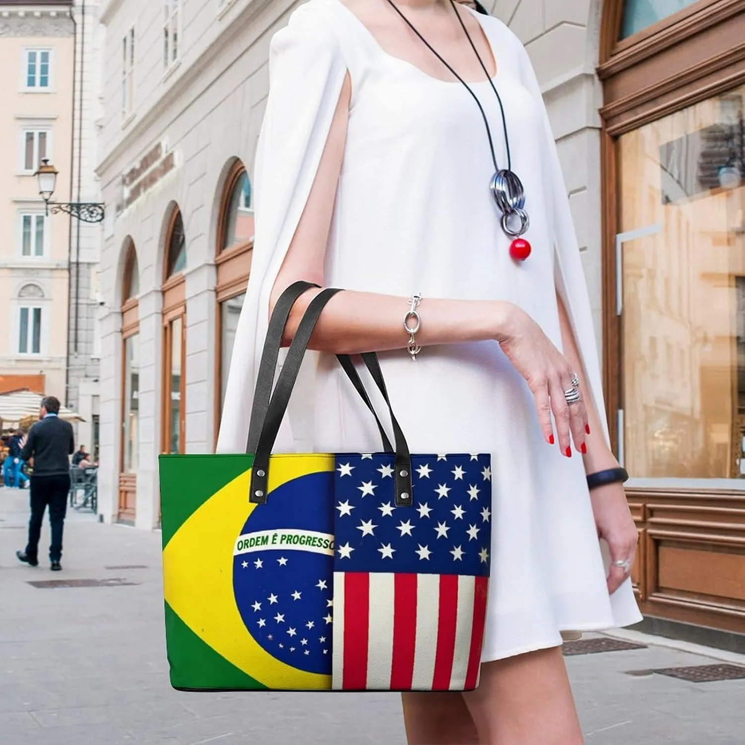 Women's Versatile Bucket Bag Soft PU Leather Trendy Shoulder Purse