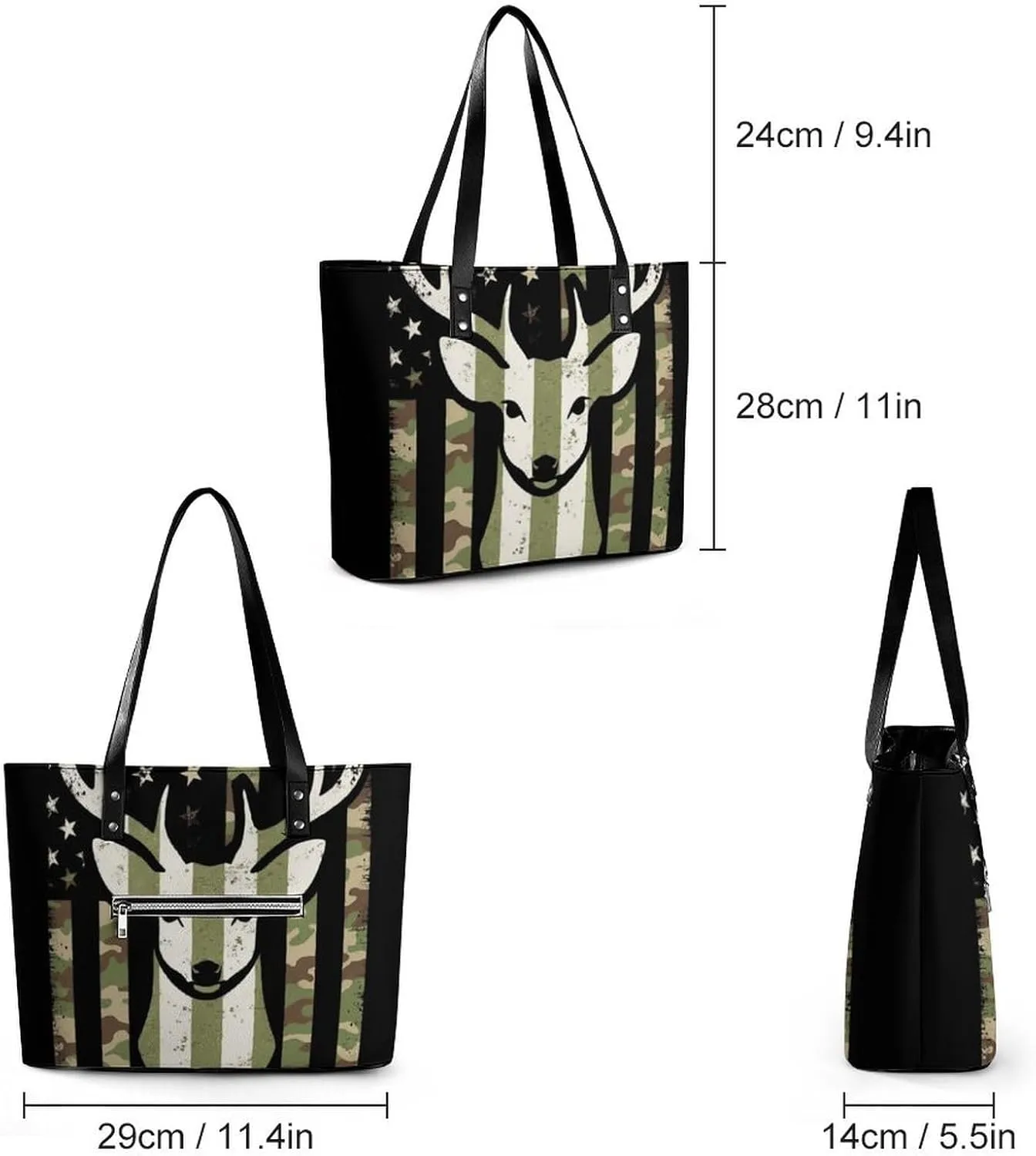Women's Versatile Bucket Bag Soft PU Leather Trendy Shoulder Purse
