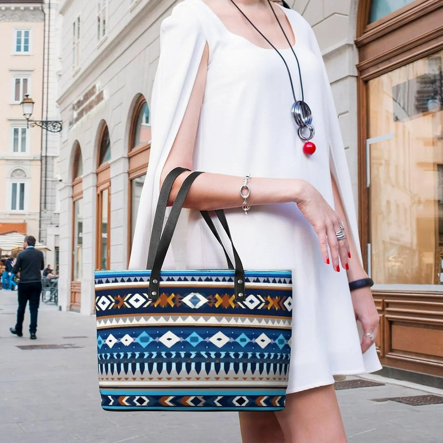 Women's Versatile Bucket Bag Soft PU Leather Trendy Shoulder Purse