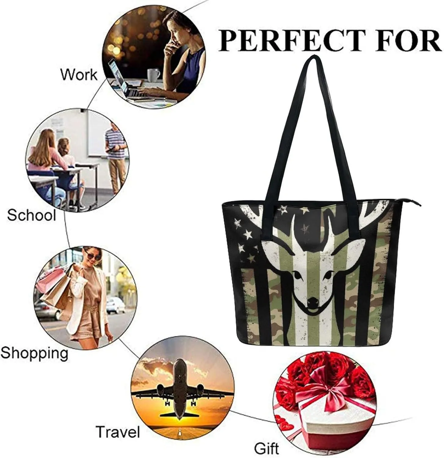 Women's Versatile Bucket Bag Soft PU Leather Trendy Shoulder Purse