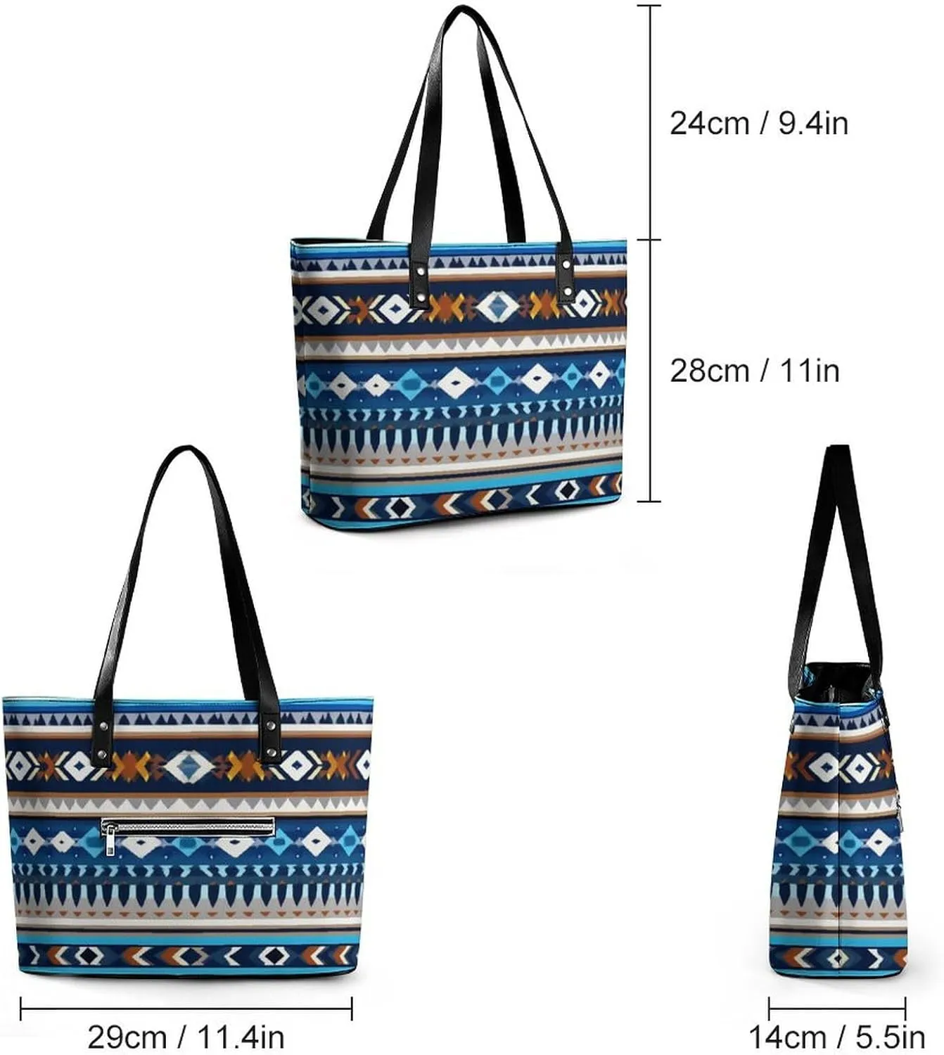 Women's Versatile Bucket Bag Soft PU Leather Trendy Shoulder Purse