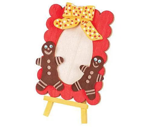 Wooden Wavy Photo Frame 11 x 15cm   Easel Pack of 5