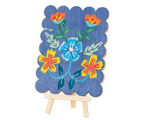 Wooden Wavy Photo Frame 11 x 15cm   Easel Pack of 5