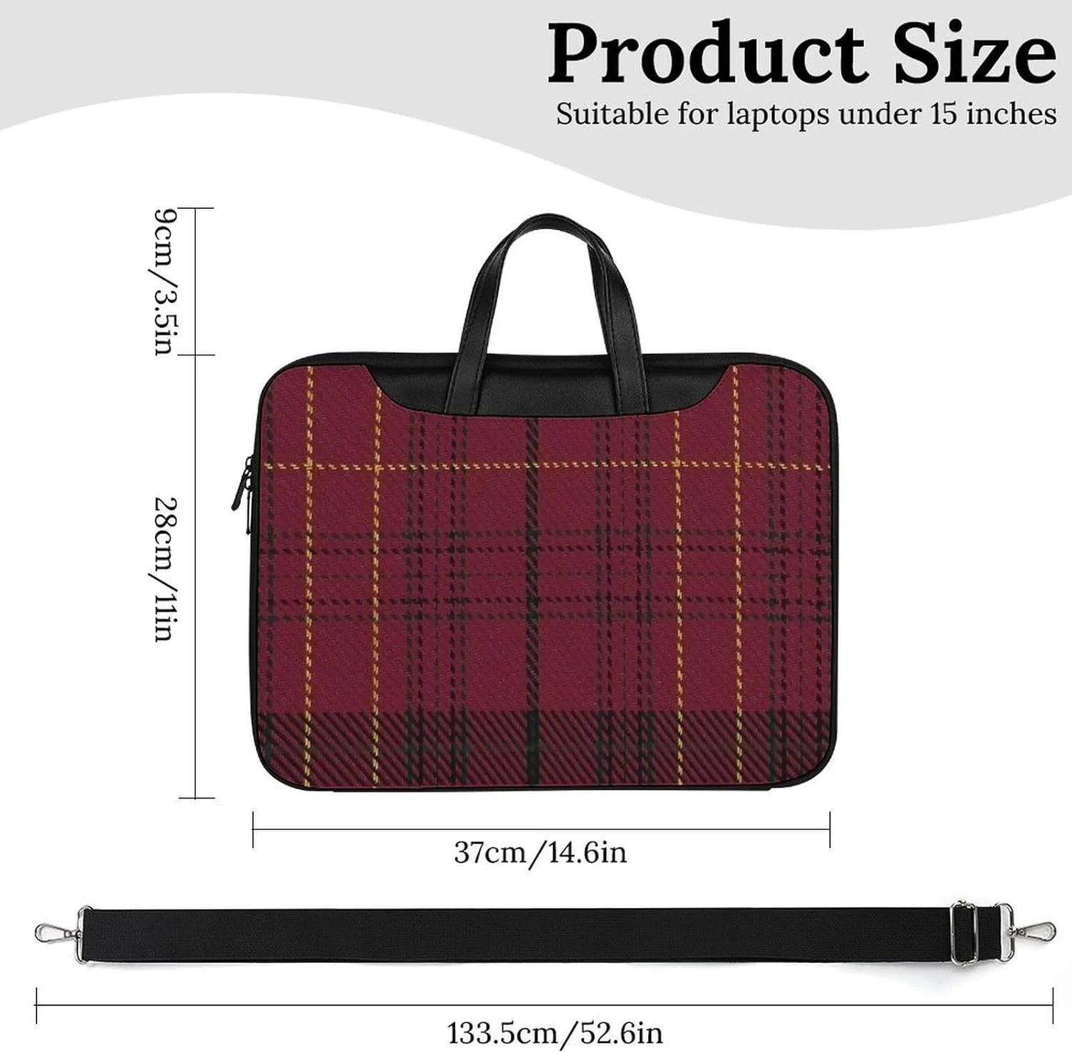 Wooden Wood Planks Handheld Single Shoulder Crossbody Laptop Bag Unisex
