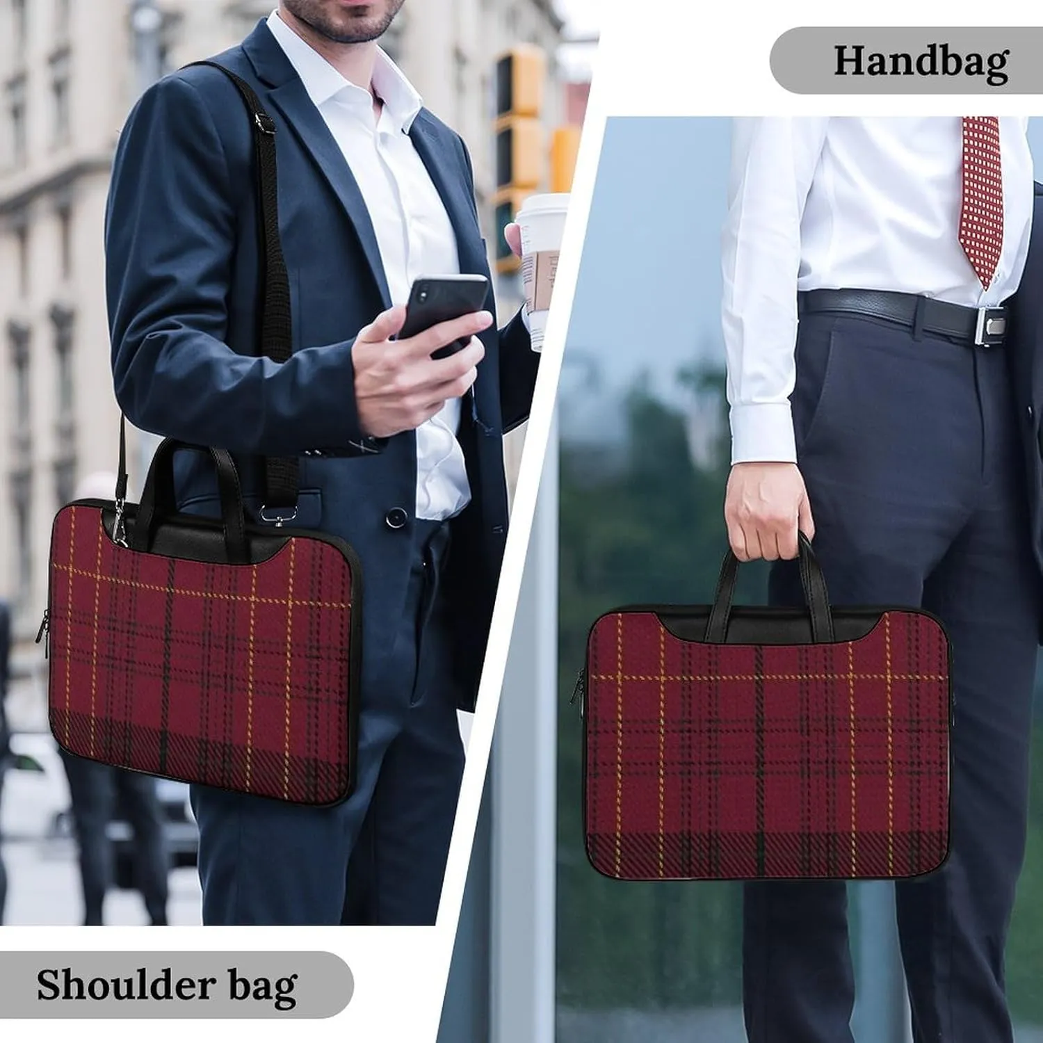 Wooden Wood Planks Handheld Single Shoulder Crossbody Laptop Bag Unisex