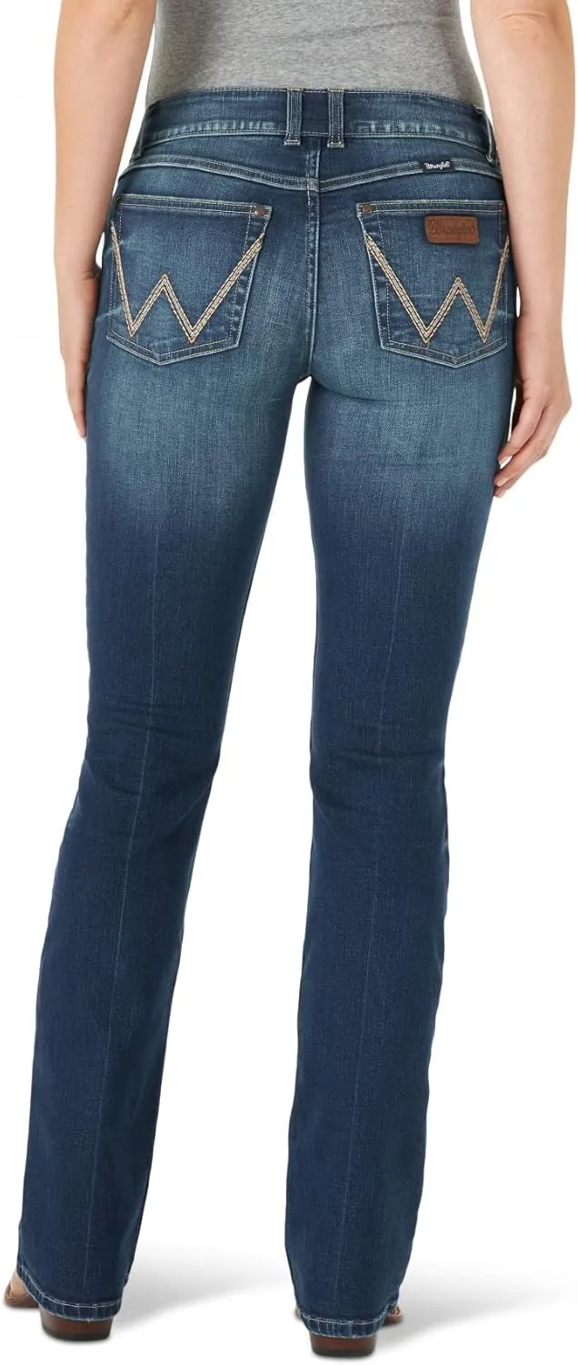 Wrangler Women's Retro Mae Rise Stretch Boot Cut Jeans