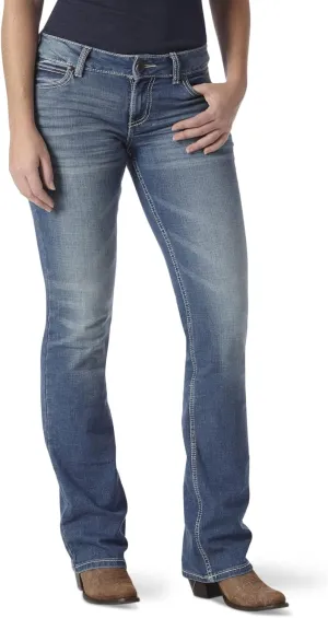 Wrangler Women's Retro Mae Rise Stretch Boot Cut Jeans