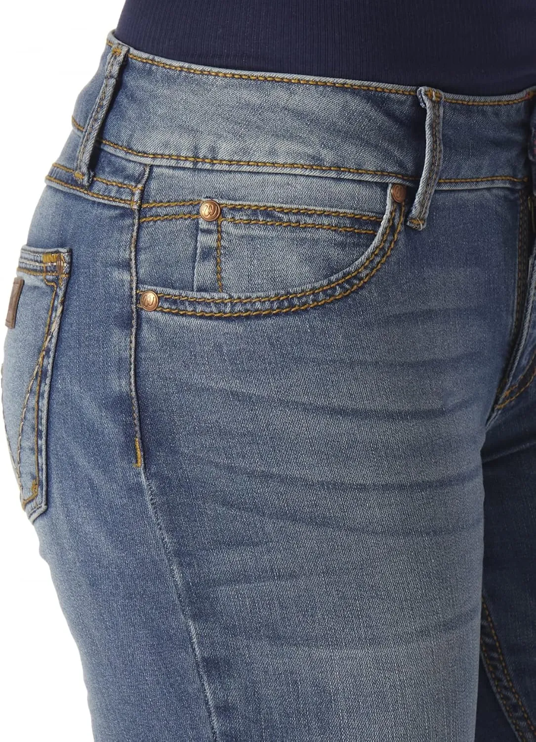 Wrangler Women's Retro Mae Rise Stretch Boot Cut Jeans
