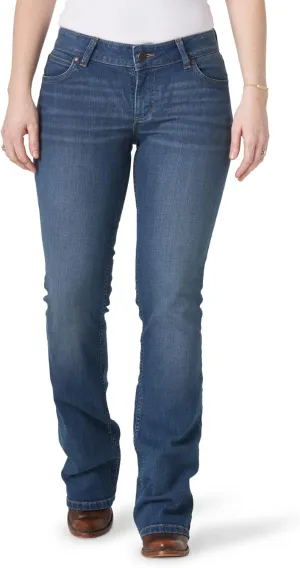 Wrangler Women's Retro Mae Rise Stretch Boot Cut Jeans