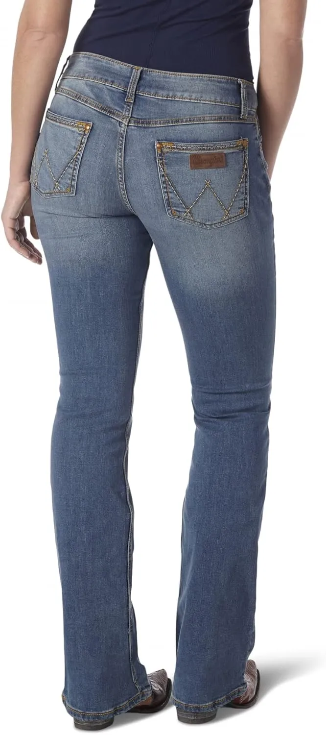 Wrangler Women's Retro Mae Rise Stretch Boot Cut Jeans