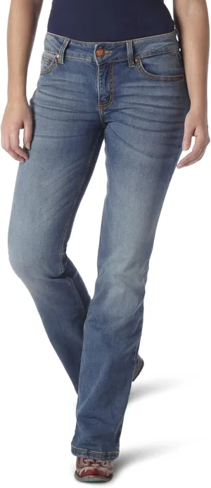Wrangler Women's Retro Mae Rise Stretch Boot Cut Jeans