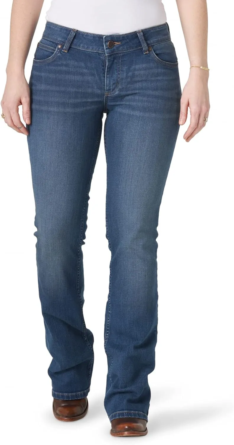 Wrangler Women's Retro Mae Rise Stretch Boot Cut Jeans