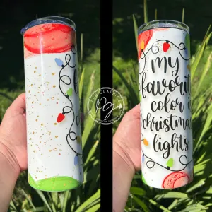Xmas Lights Tumbler