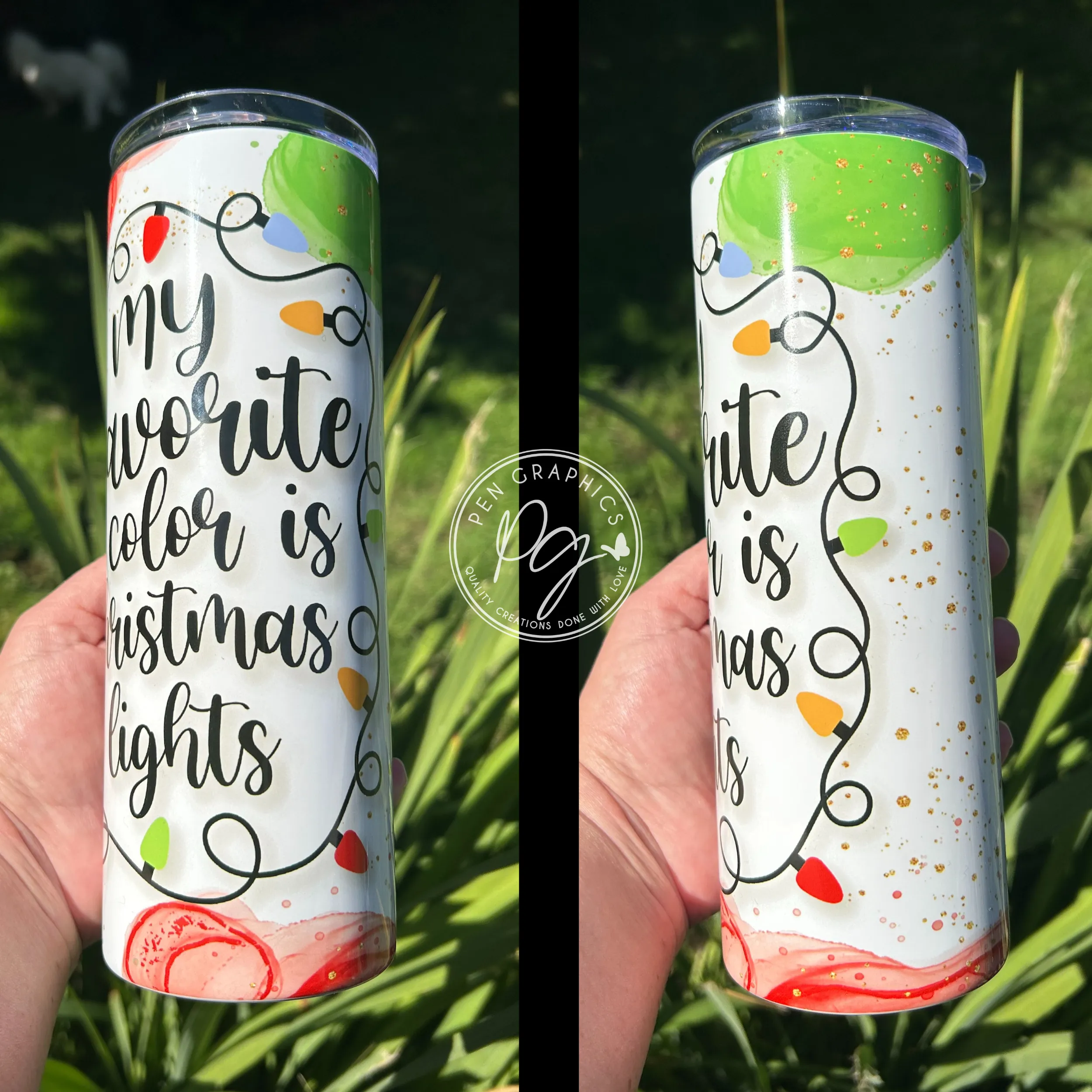 Xmas Lights Tumbler