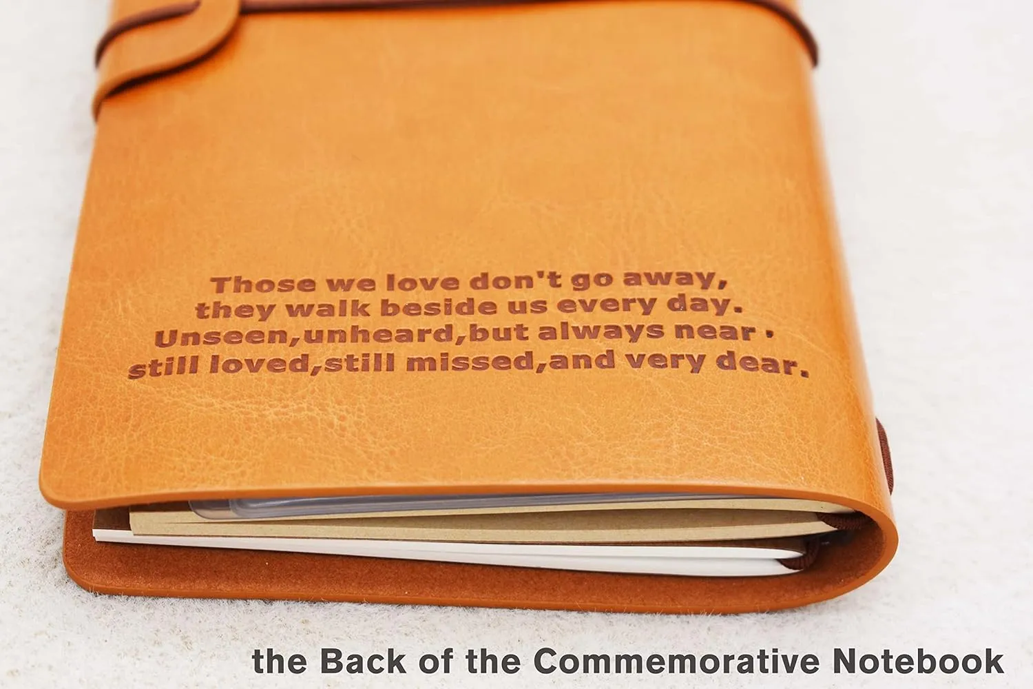 XPL Father Memorial Remembrance Gift-Bereavement Gift-Refillable Travel Photo Diary Journal-Those We Love Don't Go Away-Letters to My Dad in Heaven,In Loving Memory-Sympathy Gifts for Loss of Dad