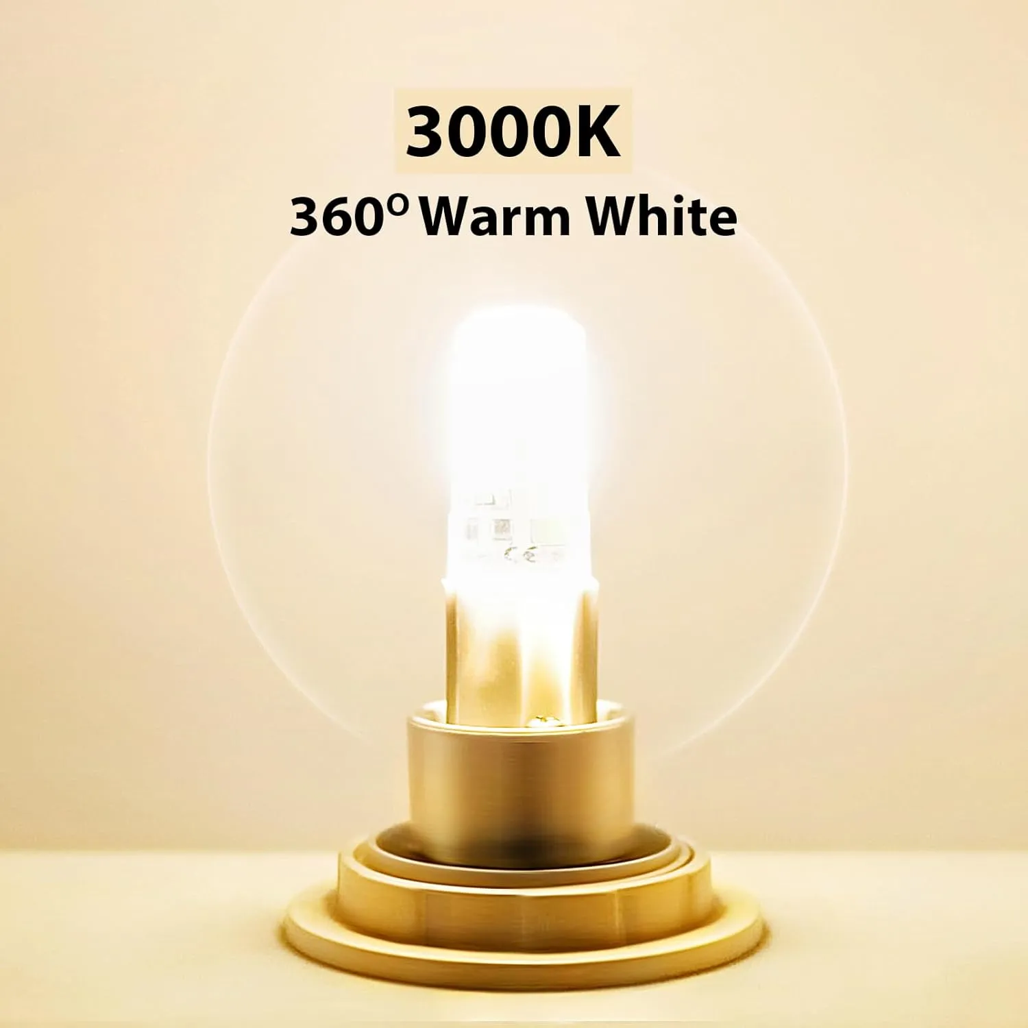 YGS-Tech G9 LED Bulb Dimmable, 4W(35W Halogen Equivalent), G9 Light Bulbs, 3000K Warm White, CRI80, G9 Base Bulb for Chandelier, Interior Decoration Lighting, Commodity Display Lighting, 10-Pack