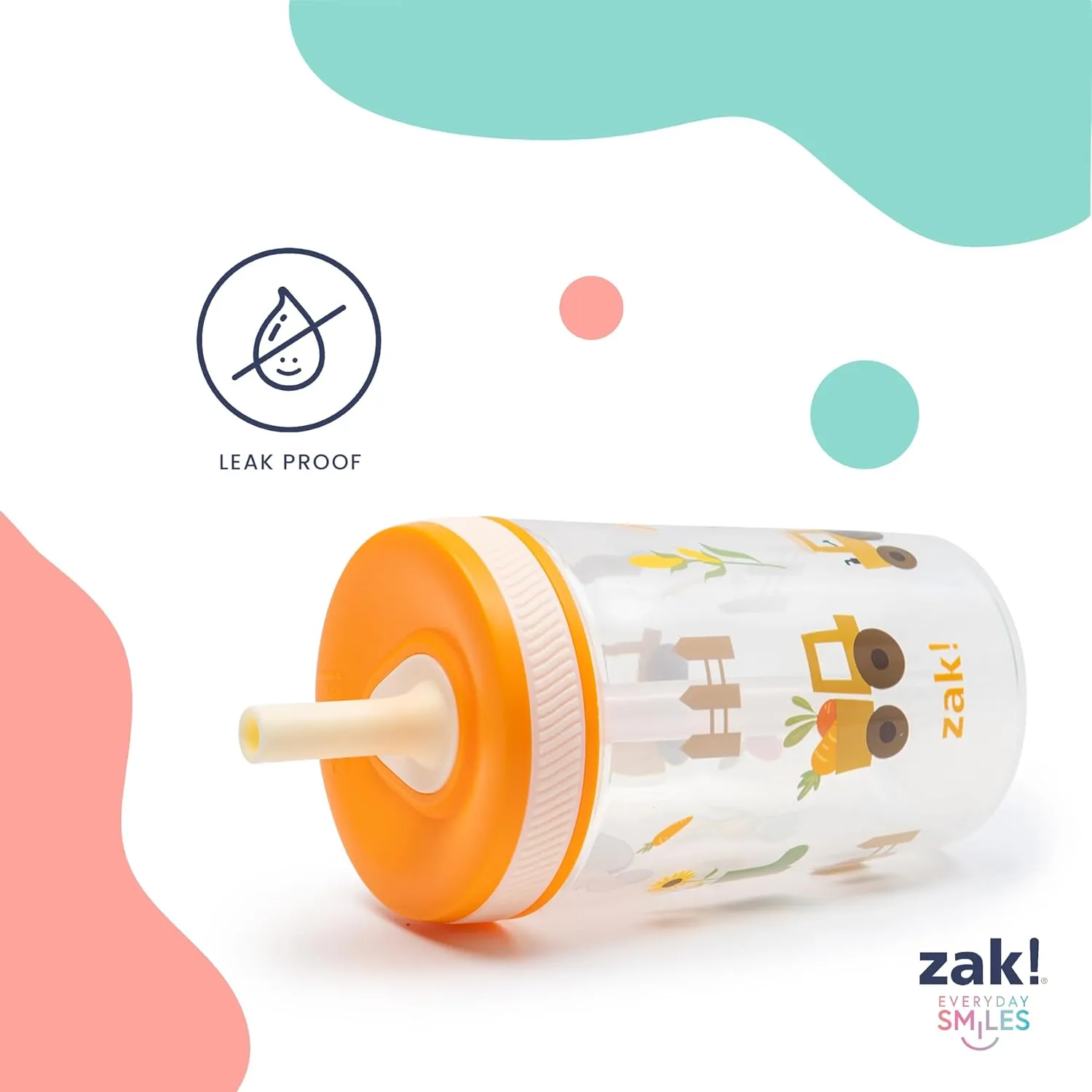 Zak Designs Disney Princess Kelso Toddler Cups For Travel or Home, 15oz 2-Pack Plastic Sippy Cups, Leak-Proof For Kids (Ariel, Aurora, Belle, Cinderella, Jasmine, Mulan, Rapunzel, Tiana)