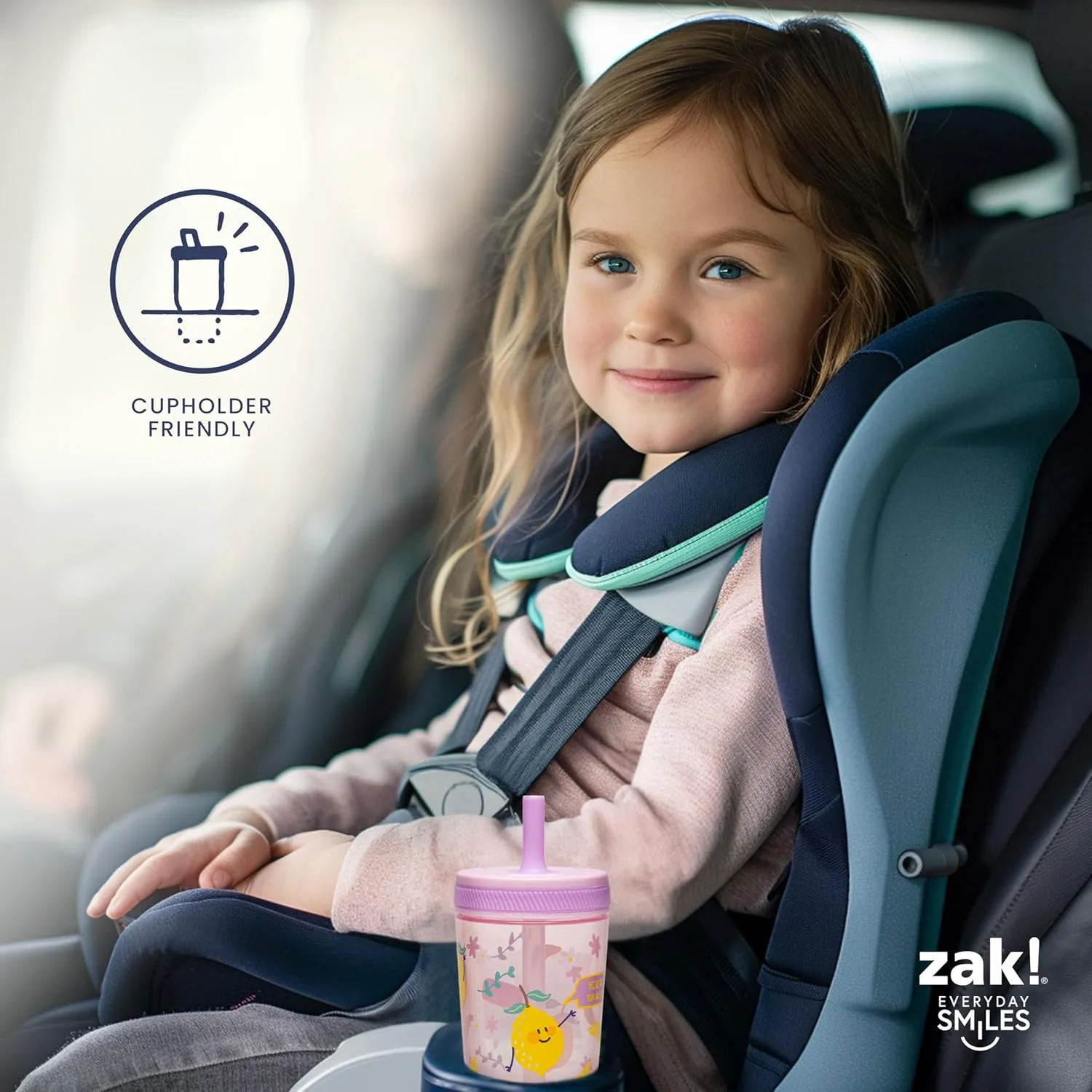 Zak Designs Kelso 15 oz Tumbler Set, (Dino Camo) Leak-Proof Screw-On Lid with Straw Made of Durable Plastic and Silicone, Perfect Cup Bundle for Kids (2pc Set)