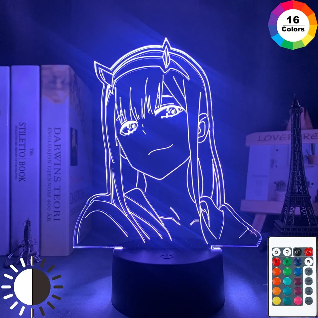 Zero Two Anime - (16 Color Change) LED Light Display