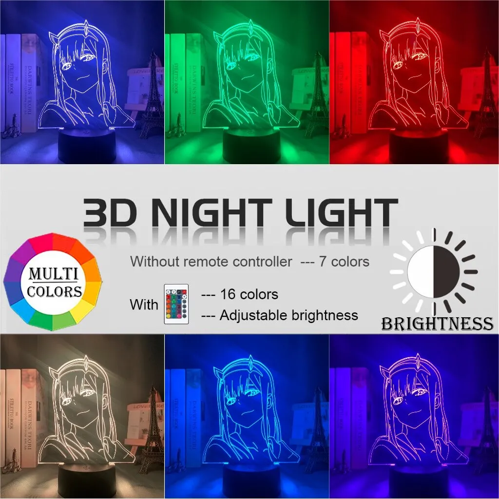 Zero Two Anime - (16 Color Change) LED Light Display